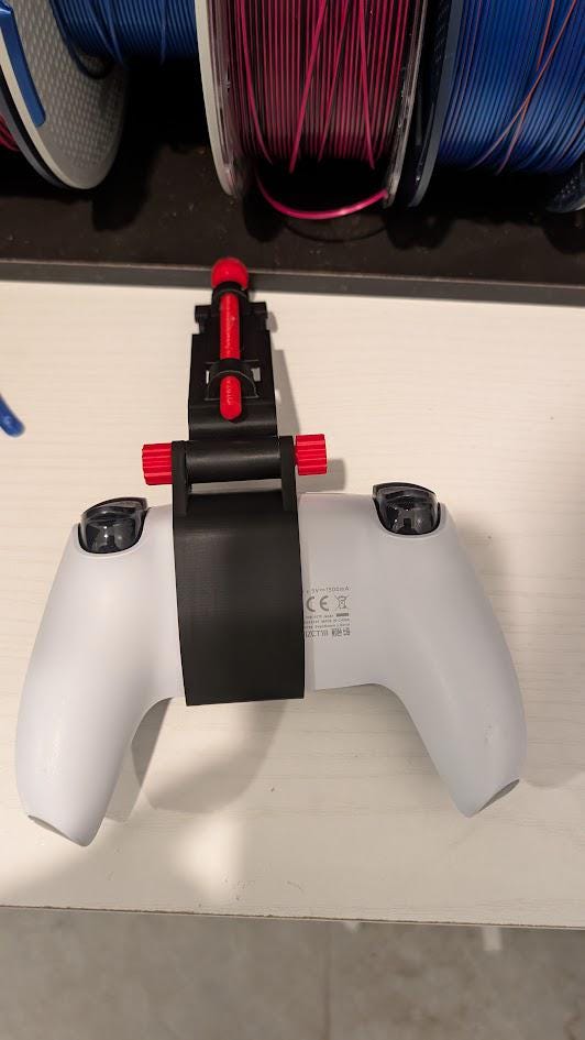 PlayStation Controller Phone Mount - PS5 & PS4 Controller Clip for Mobile Gaming, Adjustable Phone Holder Stand for Remote Play
